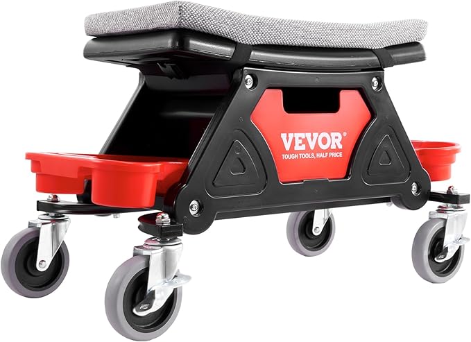VEVOR Mechanic Stool 300 LBS Capacity Garage Stool Gift - Image 12