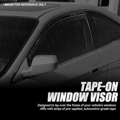 Auto Dynasty 2Pcs Carbon Fiber Pattern Window Visors Compatible - Image 3