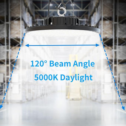2 Pack UFO LED High Bay Light 250W, 35000 LM, 5000K - Image 4