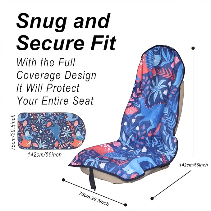 Car Seat Cover Protector Front Seats, - Image 3