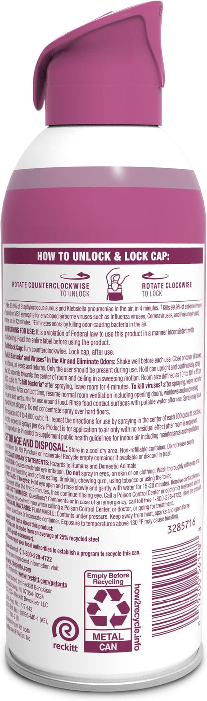 Lysol Air Sanitizer Spray with Odor Eliminator - Image 2