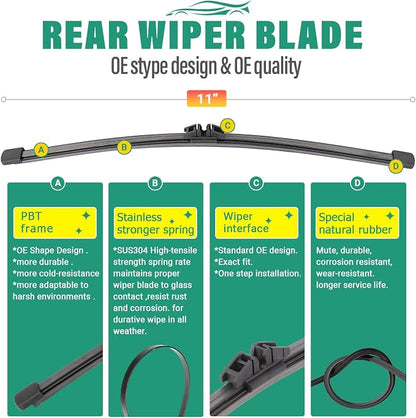 24" 18" 11" Windshield Wiper Blades Replacement - Image 4