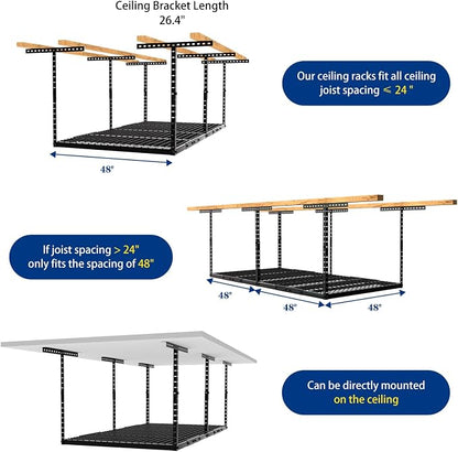 4x8 Overhead Garage Storage Rack - Image 6