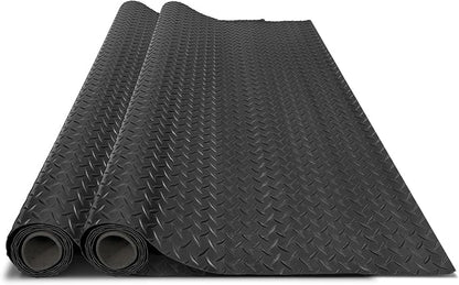 4x6 FT Garage Floor Mat, 2 Rolls 2.8mm Thickened Flooring Roll 48 sqft Diamond by GrandroadAuto