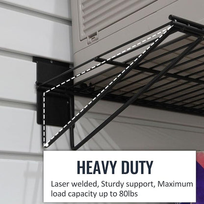 Slatwall Panel Garage Organizer PVC Slatwall Heavy Duty Wall Mounted Rack - Image 5