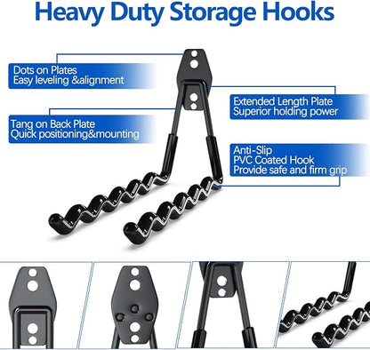 Garage Storage Hooks 14PC, Garage Wall Hooks - Image 3