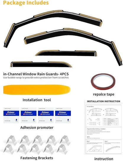 in-Channel Window Rain Guards Fit - Image 9