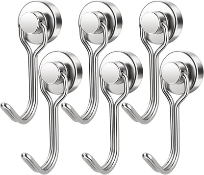 FINDMAG Magnetic Hooks, 30lbs+ Strong Magnetic Hooks by FINDMAG