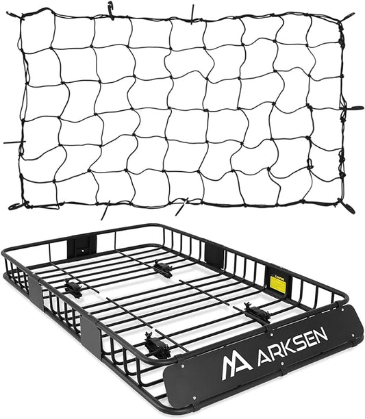 ARKSEN 64 x 39 x 6 Inch Universal 150LB Heavy Duty Roof Rack Cargo by ARKSEN