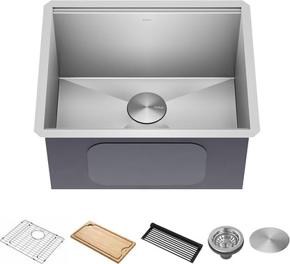 KRAUS Kore 23-Inch Undermount Workstation Single Bowl 16 Gauge Deep Laundry by KRAUS