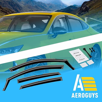Extra Durable Window Deflectors in-Channel Window Visors Rain Guards Fit - Image 8