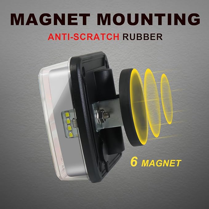 Agrieyes Wireless Trailer Lights, Magnetic LED Trailer Light Rechargeable - Image 2