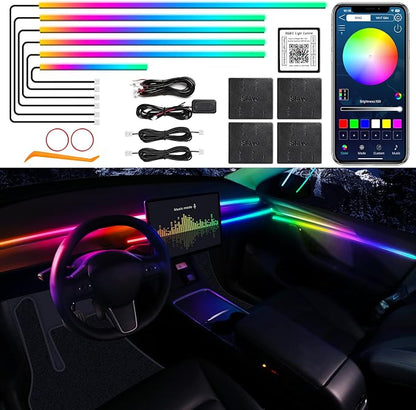 Dreamcolor Acrylic Interior Car LED Strip Light - Image 2