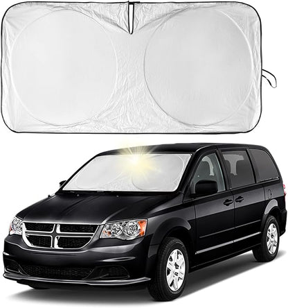 for Dodge Caravan 2006-2024 Front Windshield Sun Shade Sunshade-for Dodge by INSAUTO