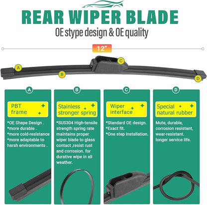 26" 19" 12" Windshield Wiper Blades Replacement - Image 4