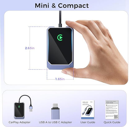 Wireless CarPlay Adapter for Apple iPhone, Convert Wired CarPlay to Wireless - Image 7