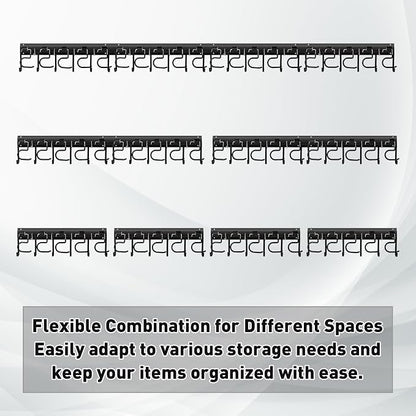LEYU Metal Garage Tool Organizer Wall Mount, 2 Pack Garden Tool Organizer - Image 5