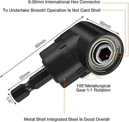 17pcs Flexible Drill Bit Extension, Include 3pcs Rotatable Socket Adapter 2pcs - Image 7
