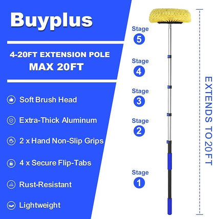 Buyplus Car Wash Brush with 20FT Long Handle, Car Brushes - Image 7