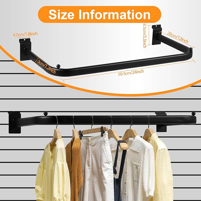 Polmart Slatwall Steel U-Shape Hanger Rail - Image 3
