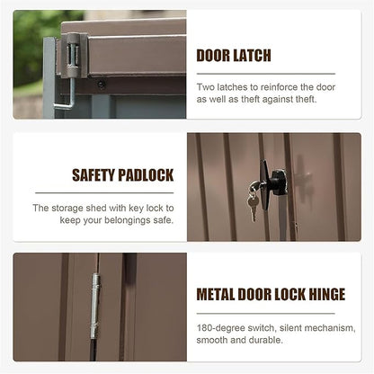 IKERY Metal Storage Shed - Image 2