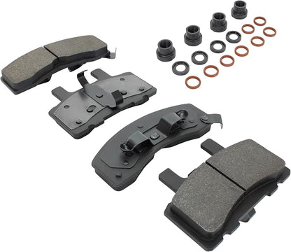 Premium Semi-Metallic Front Brake Pads Compatible - Image 2