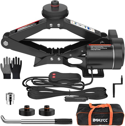 Electric Car Jack for Tesla, Portable 12V 2 Ton Tesla Tire Repair Tools by IMAYCC