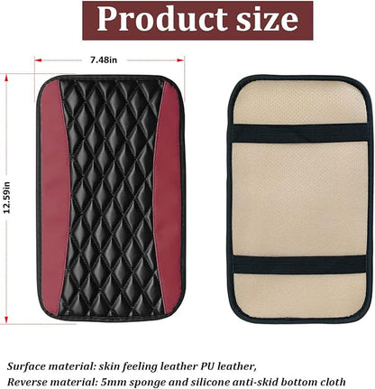 Car Center Console Cushion Pad, Universal Leather Waterproof Armrest Seat Box - Image 2