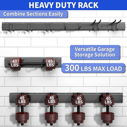 Garage Organization Tool Organizer Wall Mount, 48inch Heavy Duty Garden Tool - Image 3