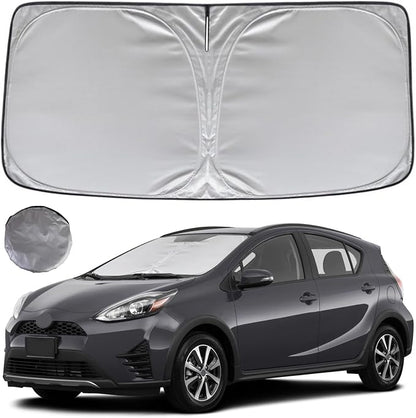 KAYZT Windshield Sun Shade for 2012-2019 Toyota Prius C Foldable Sunshade Front by KAYZT