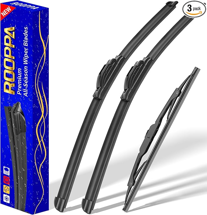 3 wipers Replacement for 2005-2010 Toyota Sienna, Windshield Wiper Blades by ROOPPA