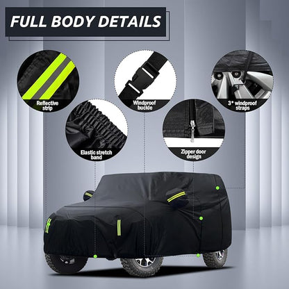 Car Cover Custom Fit for Jeep Wrangler 4 Door 2006-2025 JK JL, Migaven - Image 2