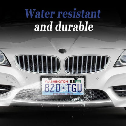 2 Pack Black License Plate Frame, Matte License Plate Front and Rear 2 Packs. - Image 6