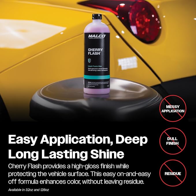 Malco Cherry Flash Automotive Liquid Paste Wax – Protect & Shine Your - Image 7