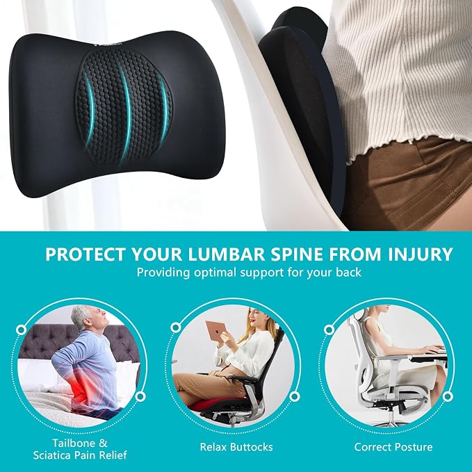 FLORICH Lumbar Support with Car headrest Back Pillow - Image 3
