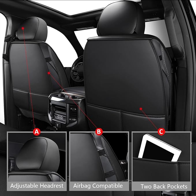 MIROZO Front Ram Seat Covers - Image 3