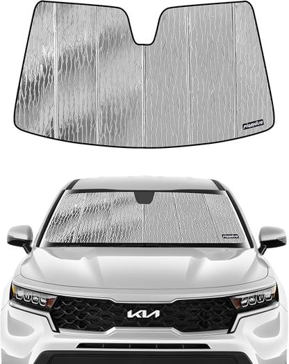 Windshield Sun Shade for Kia Sorento 2021-2025, Front Window Sunshade Shield by Pigenius