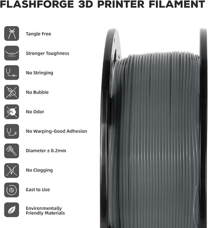 FLASHFORGE PLA Filament 1.75mm, 3D Printer Filament 1kg Spool, Dimensional - Image 2