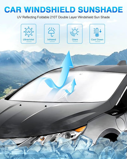 KUST Windshield Sun Shade for Chevy Volt 2016–2019 Window Shade Sun Visor Cover - Image 2