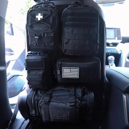 Universal Tactical Seat ​Back Organizer Vehicle Molle Panel Organizer Storage by Jimikay