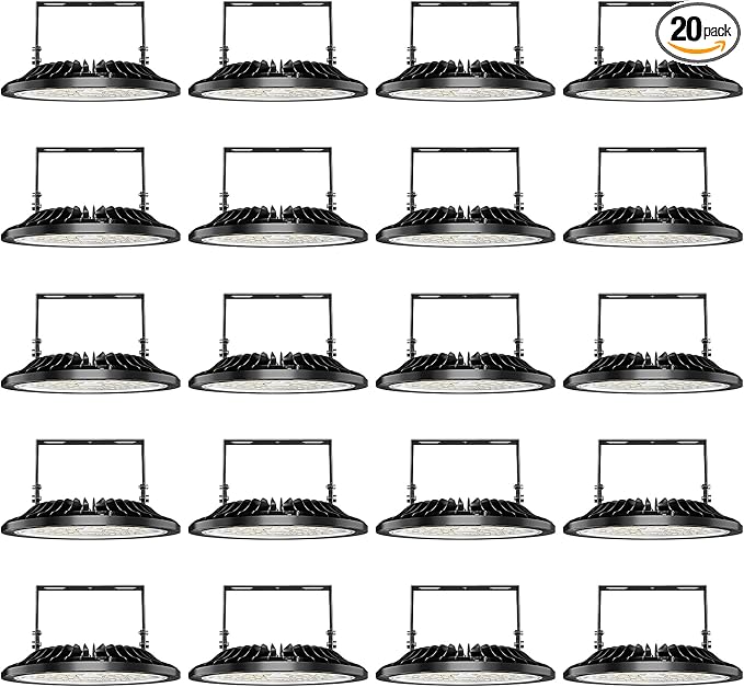 Viugreum 20 Pack 200W UFO LED High Bay Lights, 000LM 120V, 5000K Daylight by Viugreum
