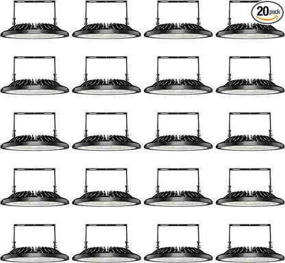 Viugreum 20 Pack 200W UFO LED High Bay Lights, 000LM 120V, 5000K Daylight by Viugreum