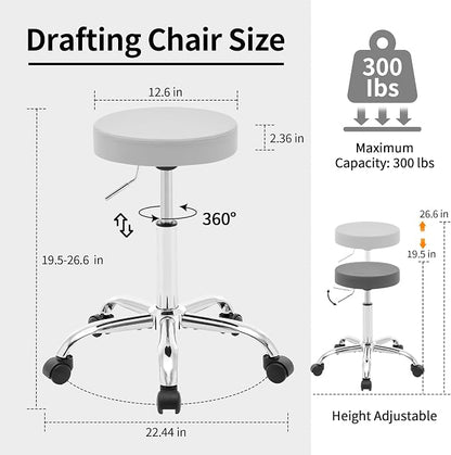 Drafting Stool, Adjustable Office Chair19.5’’-26.6’’ - Image 2