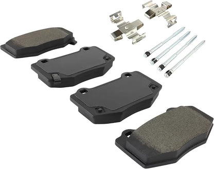 Premium Semi-Metallic Rear Brake Pads Compatible - Image 2