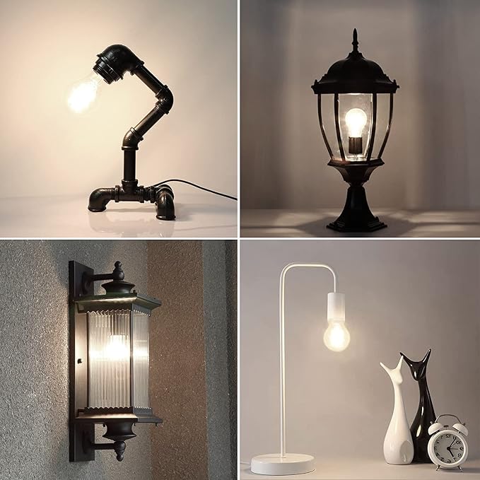 LED Edison Bulb 4W, Antique 40W Vintage Edison Bulb, E26 Light Bulb Non - Image 8