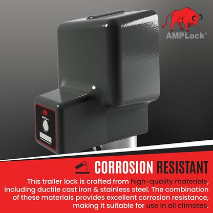 AMPLock - U-BRU2516 2 5/16" Heavy Duty Ball Coupler Lock - Square Edge Design - - Image 6