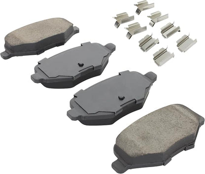 Premium Semi-Metallic Rear Brake Pads Compatible - Image 2