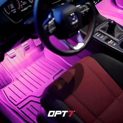 OPT7 Aura Pro 4PC Double LED Interior Car Strip Lights - Image 9