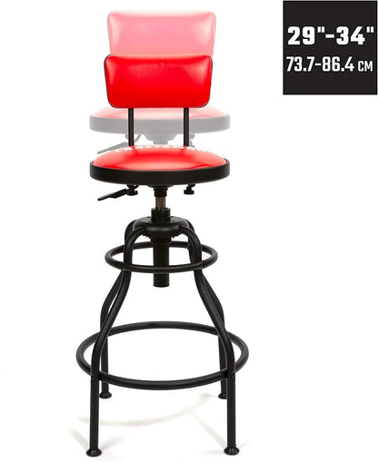 Craftsman Adjustable Height Work Shop Stool, 29 to 34-inches Tall, - Image 6