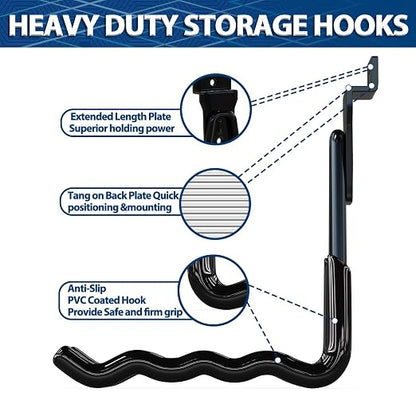 3-H Slatwall Accessories 20 Pack, Single and Double Slatwall Hooks & Hangers - Image 5